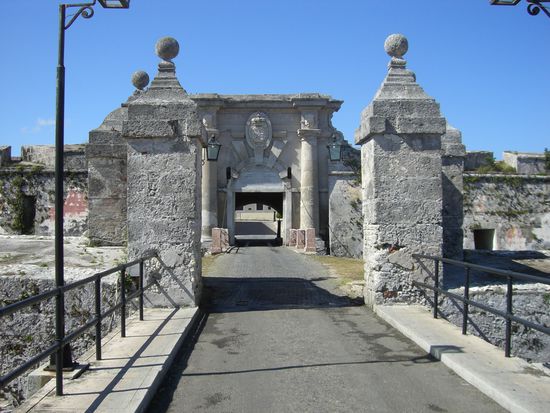 Der Eingang zu "La Cabana"