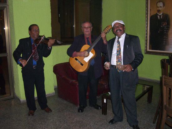 Sehr schöne Live Musik begleitet unser Abendessen