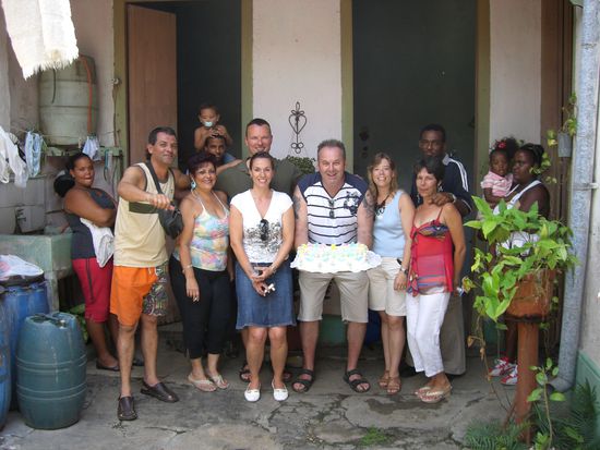 Ein Teil der Geurtstagsgäste