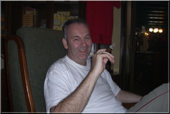 Gemütliches Rauchen in der dazugehörigen Lounge