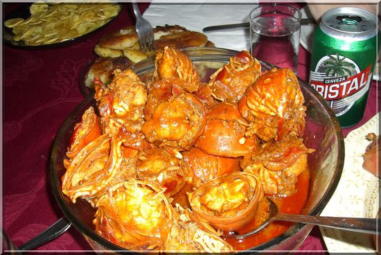 Hummer in Knoblauch- Tomatensauce