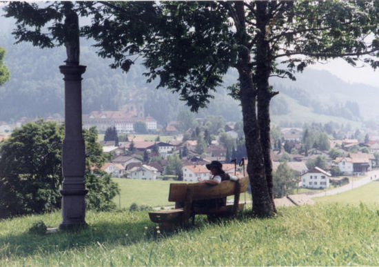 Rast kurz vor Einsiedeln