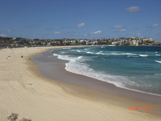 Der beruehmte Bondi Beach (der meiner Meinung nach nix besonderes ist)...