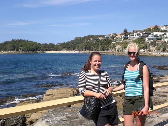 und mit Manja aus Daenemark und Ceci aus Schweden in Manly...