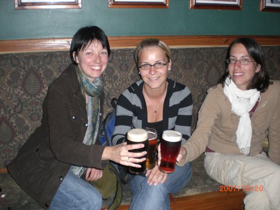 ...natuerlich goennt man sich hin und wieder auch mal ein Bierchen. Das war allerdings in einem irischen Pub...