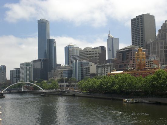 Skyline von Melbourne...