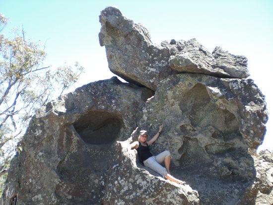 Zwischenstopp am Hanging Rock...
