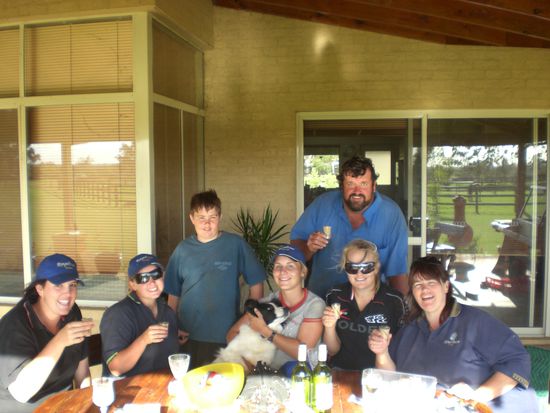 Abschiedsparty mit meinen Farmkollegen...