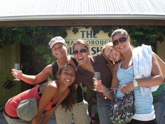 Viel Spass hingehen hatten wir bei einer Weinprobe!