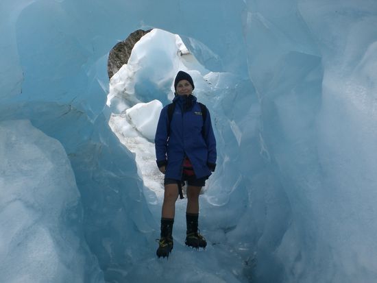 Ich "im" Gletscher...