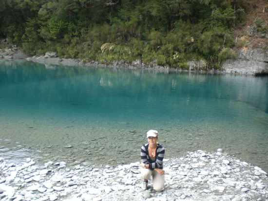 Die Blue Pools... (waren wirklich total blau, auf dem Foto sieht mans leider nicht so gut)