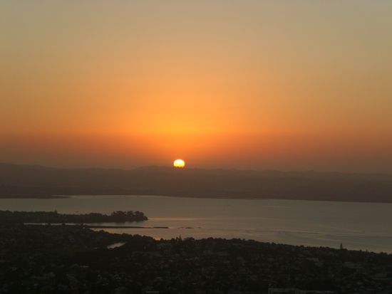 Sonnenuntergang Auckland...