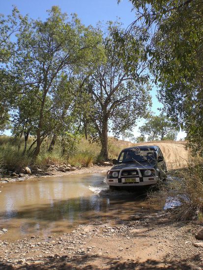 Unsere 1. Creek-Crossing...