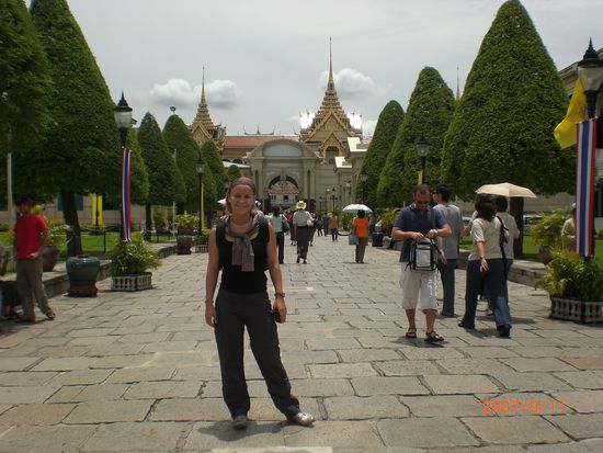 Vorm Grand Palace in Bangkok...
