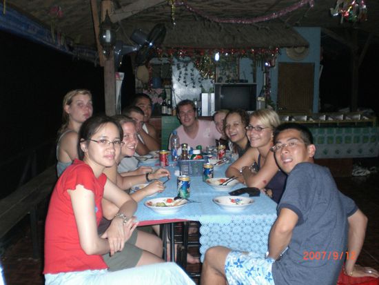 Und auch auf unserem Flussboot wars recht lustig...