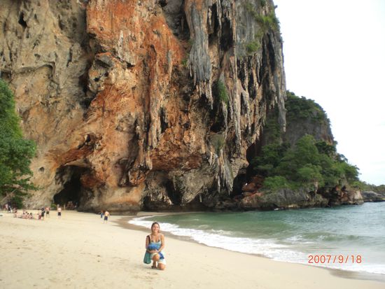 ... am Strand bei Railay...