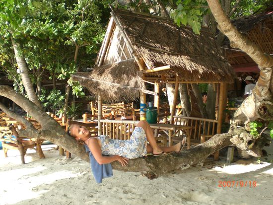 ...beim relaxen auf Phi Phi Island