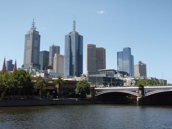 CBD am Yarra River (von Southbank aus)