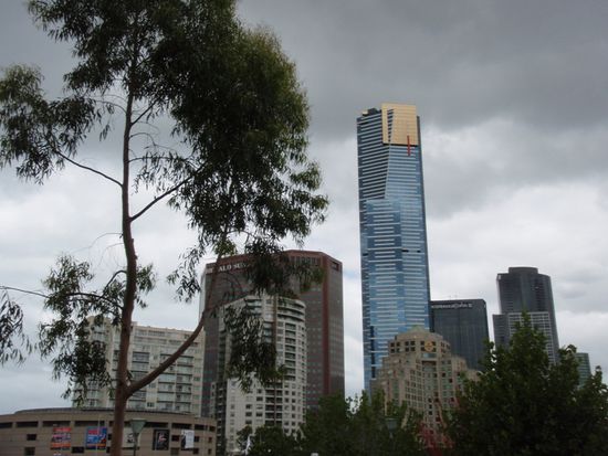 Eureka-Tower, das zweitgrößte Appartmentgebäude Australiens (297,3m)