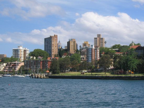 North Sydney Ferry Station - unser neues Zuhause 