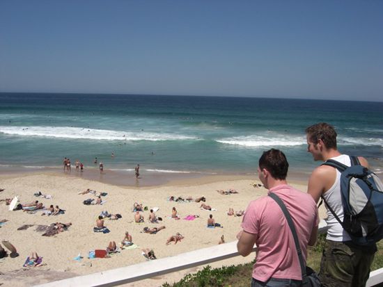 Roland und Chris am Bondi Beach