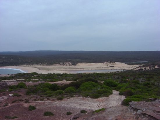 Sandduene beim Marley Beach - unser Ziel