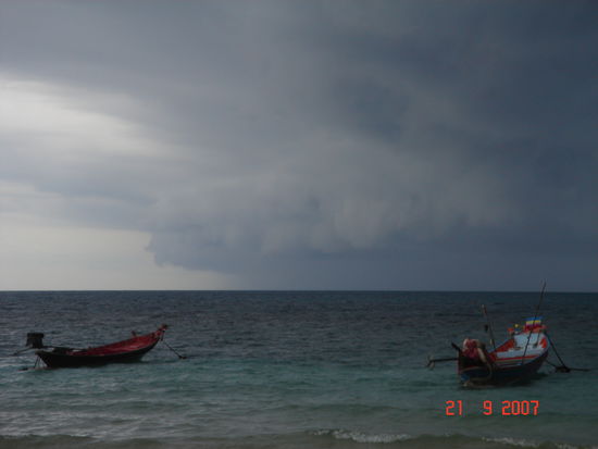 Das Gewitter, kurz bevor es un erreichte...