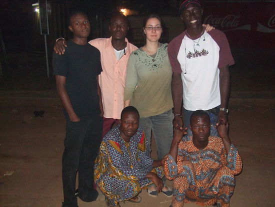 mit den Jungs unterwegs (rechts oben is mein Bruder Welcome)