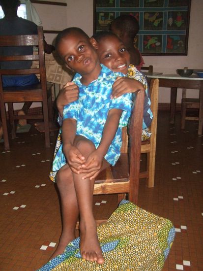 Bienvenu mit seiner Schwester Félicité