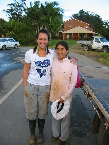 Tascha und Guiliana aus Peru- Leidensgenossinnen