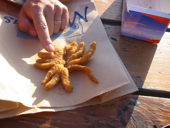 Was hier wohl frittiert wurde? Yummy!