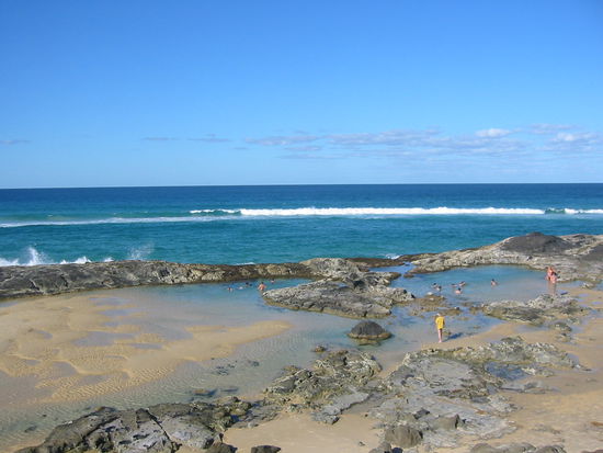 ... zumindest hiessen diese Wasserlöcher Champagner-Pools