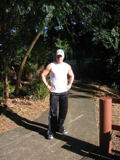 ....und ich beim Frühsport