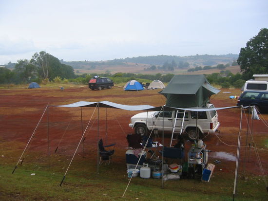 Trostloses Camp, aber hier war die Welt noch so gerade in Ordnung