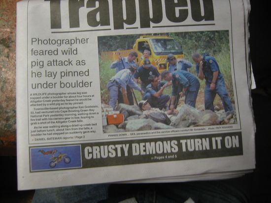 ...und der dazugehörige Artikel in der Tageszeitung