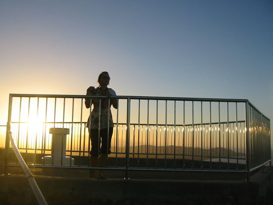 Da geniesst aber jemand den Sunset...