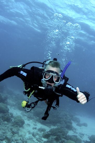 Ich kann jetzt tauchen ohne zu Ertrinken
