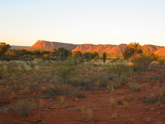 Jaja, schon wieder Sunset, diesmal vom Kings Canyon Resort