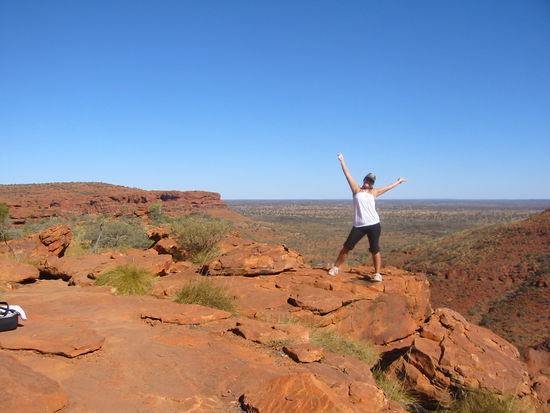 Letzte Dehnungsübungen vorm Absprung...