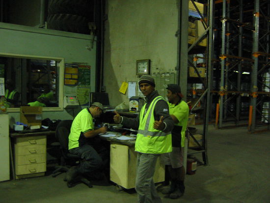 Kyle- guter Kollege vorm "Büro" unserer zwei Supervisor