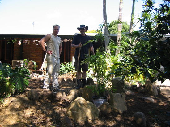 2 fellows in the garden
