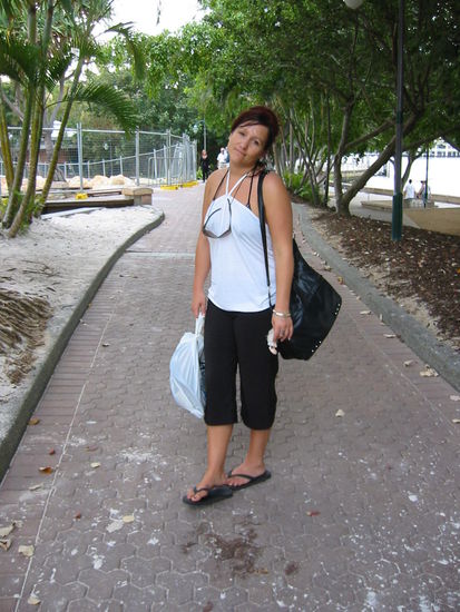 Nach einem langen Marsch durch Brisbane