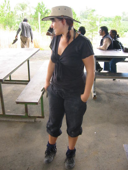 Hier sehen wir eine australische Feldtrulla, sehr verbreitet hier auf dem Lande