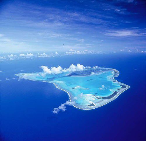Aitutaki von oben