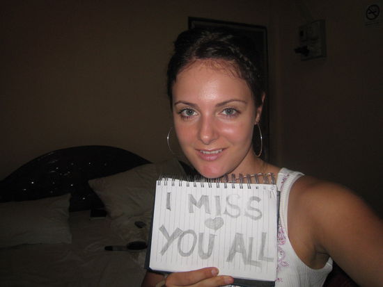 Ja Ja, ich vermisse euch alle sooo sehr! Drueck euch!