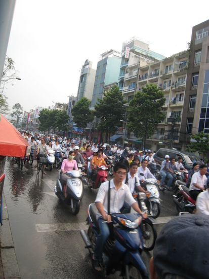 Der Verkehr in Saigon