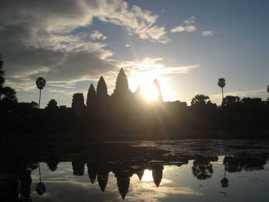 Angkor Wat bei Sonnenaufgang