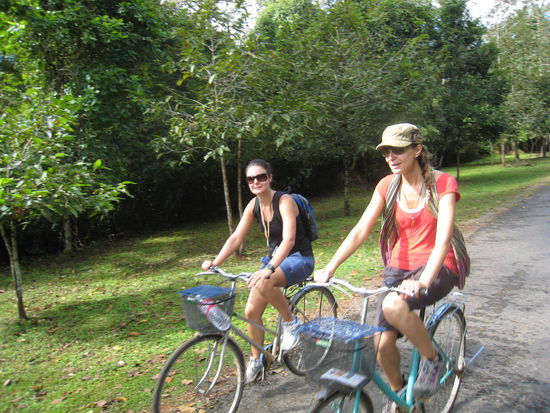 Auf dem Fahrrad, ich und Grazia