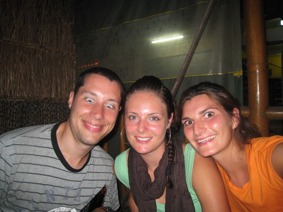 Berni (normal schaut er ned so bloed drein), ich und Nico!