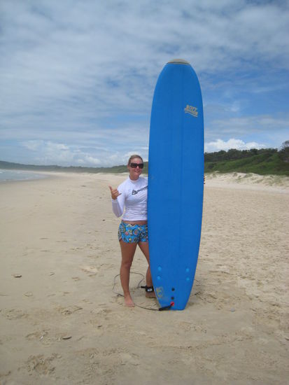 Motto der Surfschule: Have fun and look cool! Ich finde das kann ich schon ganz gut!!